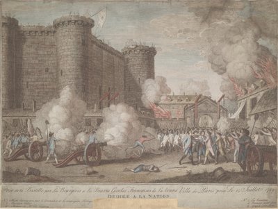 Stormningen av Bastiljen den 14 juli 1789, 1789 av Unbekannt