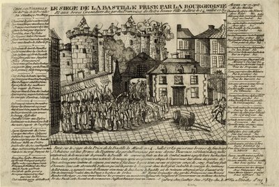 Stormningen av Bastiljen den 14 juli 1789, 1789 av Unbekannt