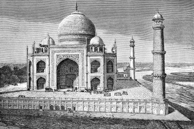 Taj Mahal, Agra, Indien, 1895 av Unbekannt