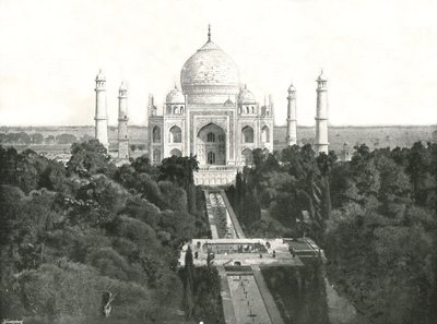 Taj Mahal, Agra, Indien, 1895. av Unbekannt