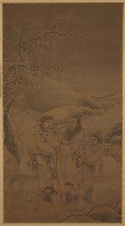 The Tearful Parting of Su Wu and Li Ling, Ming-dynastin, 1500-talet. av Unbekannt