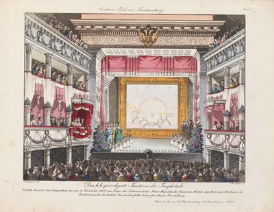 Teatern in der Josefstadt, 1844. av Unbekannt