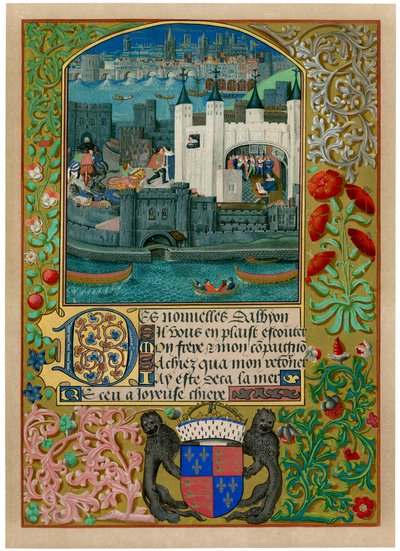 Towern i London med London Bridge, c1500, c1901 av Unbekannt