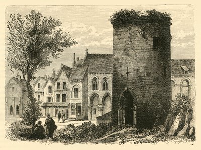 Louis Doutremers torn i Laon förstördes 1831, 1890. av Unbekannt