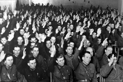 Rättegången mot de tjugoen, Moskva, Sovjetunionen, 1938. av Unbekannt
