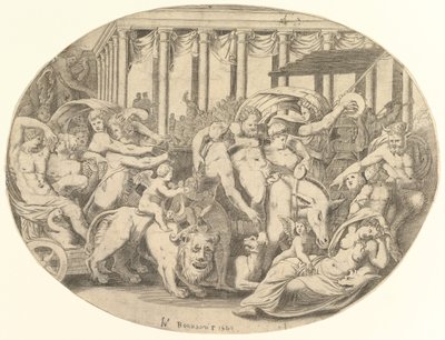 Bacchus triumf, 1500-talet. av Unbekannt