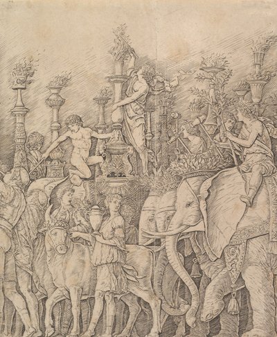 Caesars triumf: Elefanterna, ca. 1484-92. av Unbekannt