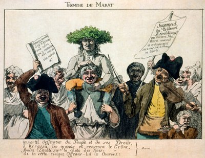 Marats triumf, 1793 av Unbekannt