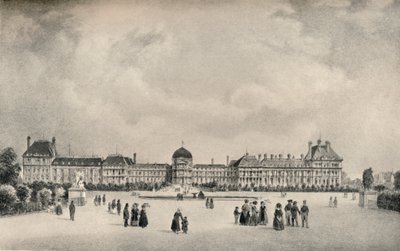 Tuileripalatset från trädgårdarna, 1915 av Unbekannt