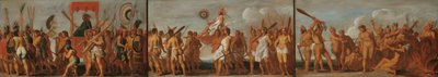 Tupinambás behandling av krigsfångar, c.1630. av Unbekannt