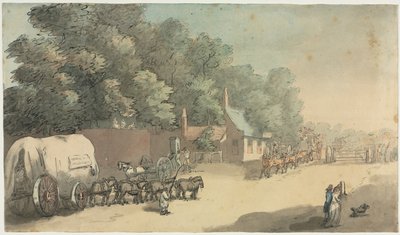 Turnpike Gate, 1700-talet. av Unbekannt