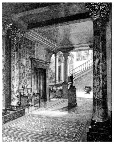 Vestibulen, c1880-1882 av Unbekannt