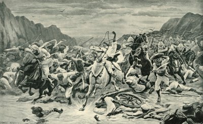 Kandahars seger för kavalleriets jakt till Arghandabfloden, 1901. av Unbekannt