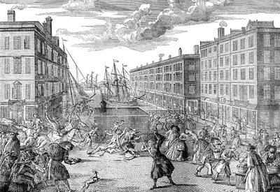 Billingsgates syn och humor, 1736 av Unbekannt