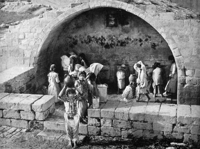 Jungfrubrunnen i Nasaret, 1926 av Unbekannt
