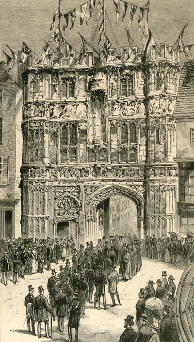 Besökarna som introduceras till dekanen: koloniala och indiska besökare i Canterbury, 1886. av Unbekannt