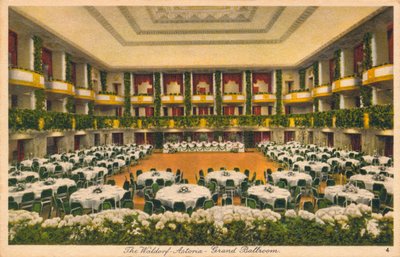 Waldorf Astoria, Grand Ballroom, c1930-talet av Unbekannt