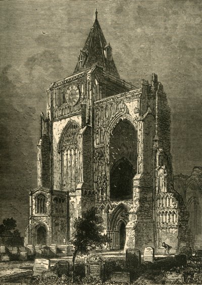 Västfronten, Crowland Abbey, 1898. av Unbekannt