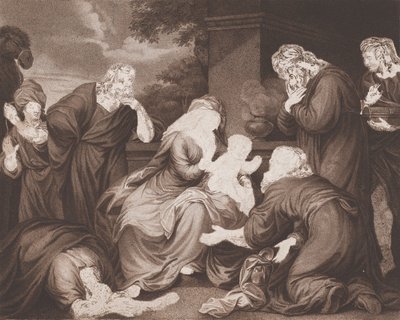 De vise männens offer, 1788. av Unbekannt