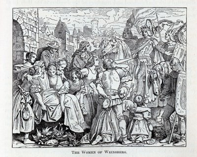 Kvinnorna i Weinsberg, 1882 av Unbekannt