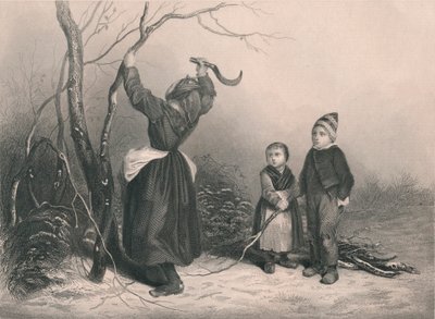 Vedhuggarna, c1850 av Unbekannt