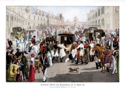 Avskedet i Fontainebleau, Frankrike, 20 april 1814 1900 av Unbekannt
