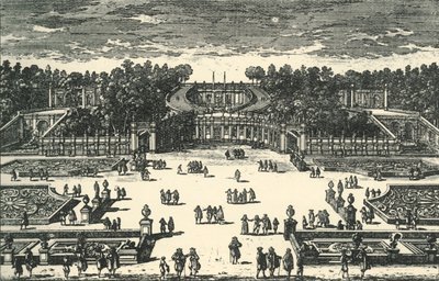 Amfiteatern i Villa Pamphili, 1670, 1903. av Unbekannt