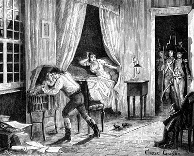 arresteringen av Camille Desmoulins, 31 mars 1794 1882-1884 av Unbekannt