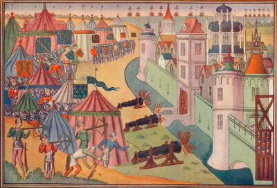 Anfallet på den starka staden Afrika, 1390 1905 av Unbekannt
