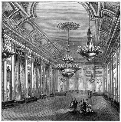 Balsalen i Williss Rooms, London, 1891 av Unbekannt