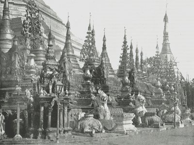 Basen av Grand Pagoda, Rangoon, Burma, 1895. av Unbekannt