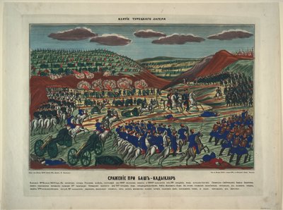 Slaget nära Bash-Kadiklar, 1854 av Unbekannt