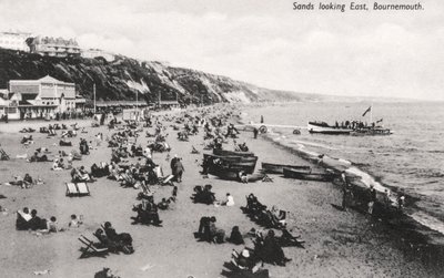 Stranden i Bournemouth, Dorset, c1920-talet av Unbekannt