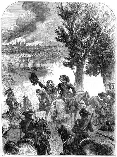 Bombardementet av Bryssel, 1695, 1800-talet av Unbekannt