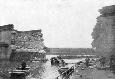 Bron vid Trilport, 1:a slaget vid Marne, Frankrike, 5-12 september 1914 av Unbekannt