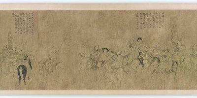 Cai Wenjis fångenskap, Mingdynastin, 1300-1400-talet. av Unbekannt