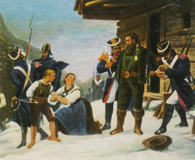 Tillfångatagandet av Andreas Hofer, 1809, 1936. av Unbekannt