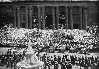 Tacksägelseceremonin i St Pauls Cathedral, London, 22 juni 1897 av Unbekannt