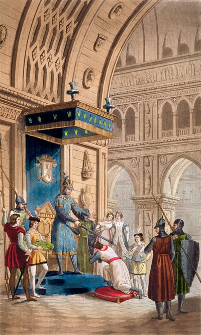 "Skapandet av en tempelriddare", c1820-1830 av Unbekannt