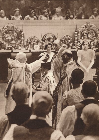 Krönandet av drottning Elizabeth, hustru till kung George VI, 1937 av Unbekannt