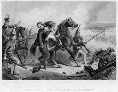 Överste Rawles död i slaget vid Trenton, 1776 av Unbekannt