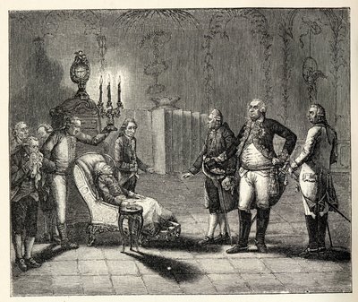 Fredrik II:s död den 17 augusti 1786. av Unbekannt