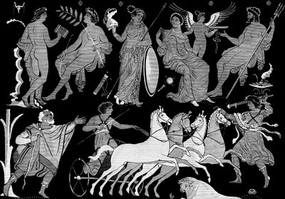Hippolytus död, 300-talet f.Kr. 1882 av Unbekannt
