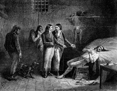 Markis de Condorcets död, 1794 1882-1884 av Unbekannt