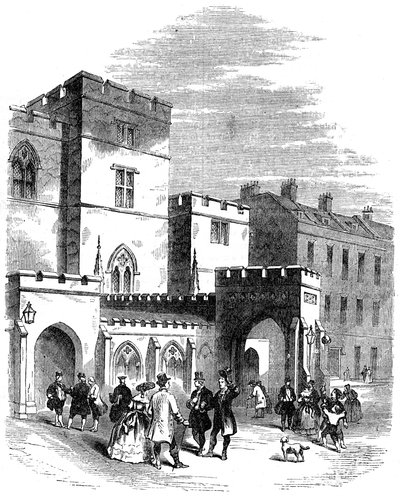 Ingången till det gamla House of Lords, 1700-talet 1800-talet av Unbekannt