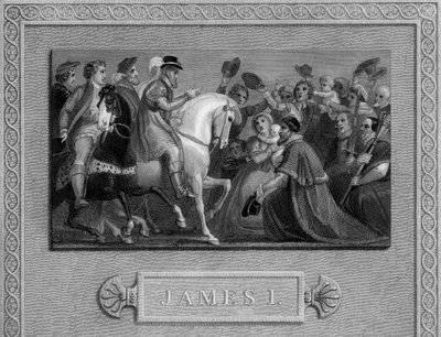 James I:s intåg i London, c1603, 1800-talet av Unbekannt