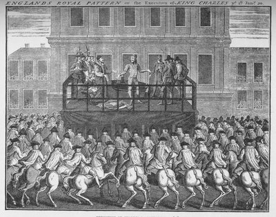 Avrättningen av kung Karl I, 30 januari 1649, c1735 1903 av Unbekannt
