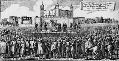 Avrättningen av hertigen av Monmouth, Tower Hill, London, 15 juli 1685 1903 av Unbekannt