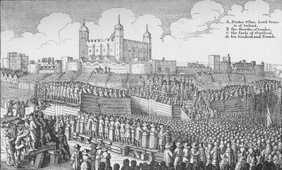 Avrättningen av jarlen av Strafford på Tower Hill, London, 12 maj 1641 1903 av Unbekannt