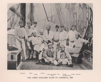 Det första engelska cricketlaget som turnerade i Amerika, 1859 1912 av Unbekannt